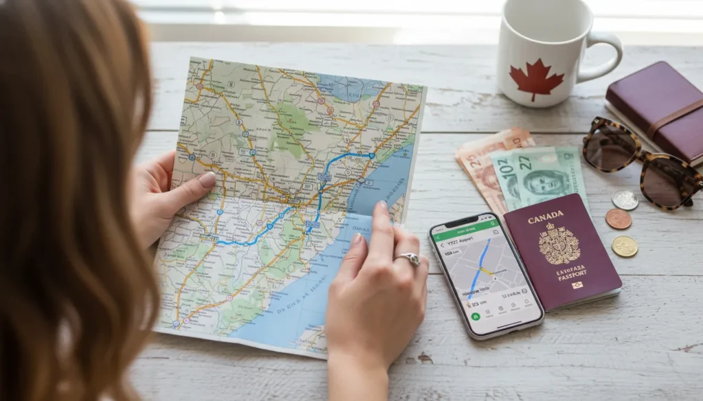 Essential travel tips for international visitors traveling from Toronto Pearson Airport to Niagara Falls, including rush hour and currency advice.