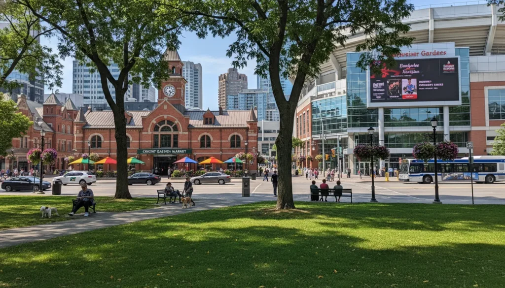 Downtown London Ontario is just 13 minutes from the airport. Visit Victoria Park, Covent Garden Market, and Budweiser Gardens.
