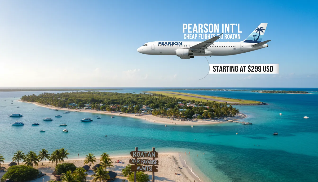 cheap flights from pearson intl airport to roatan