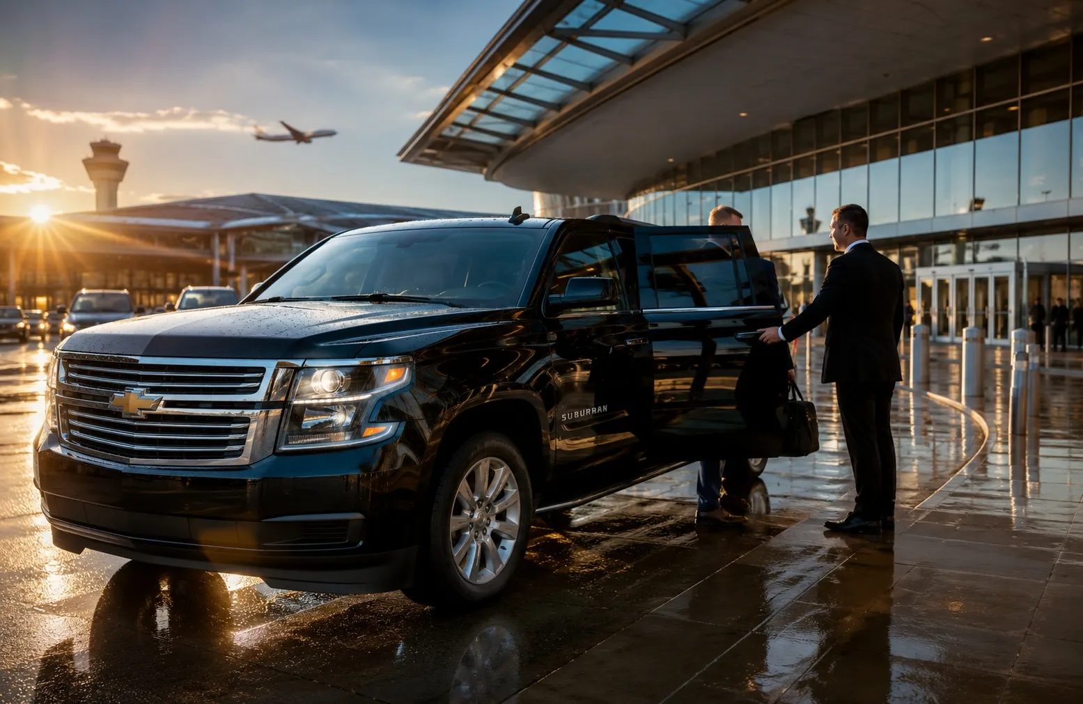 VIP Airport Limo Service chauffeur on-site pickup in Toronto