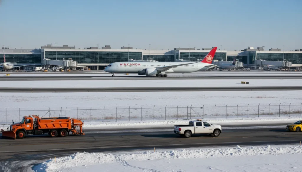 Normal flight operations and safety monitoring continue on the main airfields at Toronto Pearson International Airport (YYZ).
